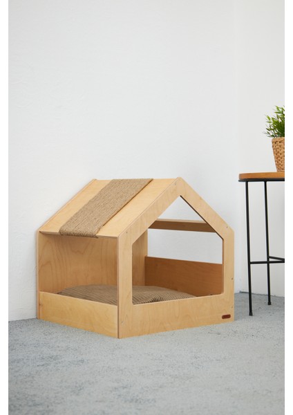 Demonte Ahşap Tırmalama Tahtalı Modern Kedi Evi fiyatları