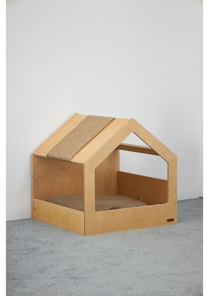 Demonte Ahşap Tırmalama Tahtalı Modern Kedi Evi indirimleri