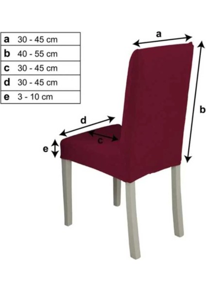 Likrali Sandalye Örtüsü, Sandalye Kılıfı, Lastikli ,standart (1 Adet)