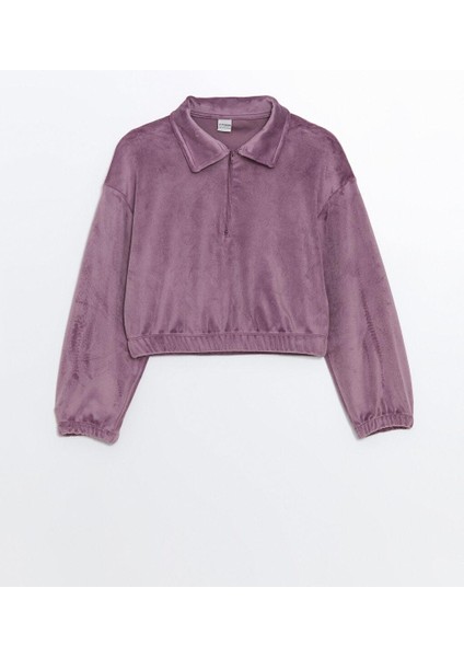 Polo Yaka Kadife Kız Çocuk Sweatshirt ve Tayt fiyatları
