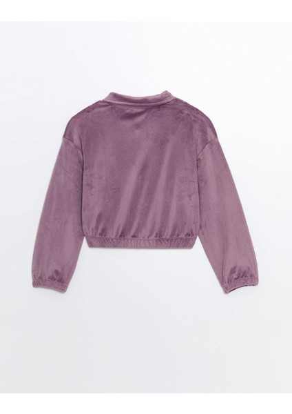 Polo Yaka Kadife Kız Çocuk Sweatshirt ve Tayt fırsatları