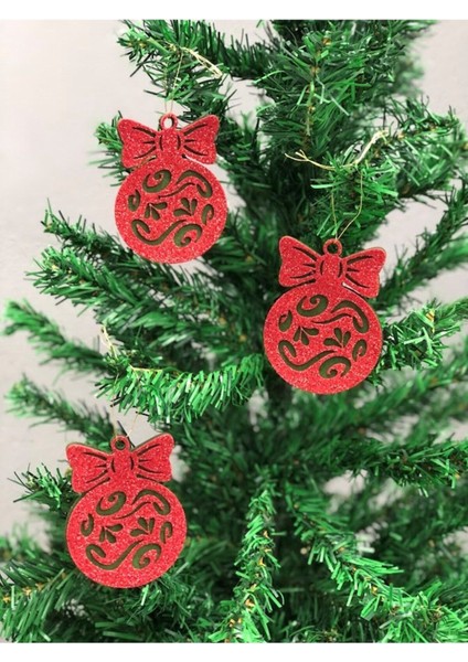 6 Adet Yılbaşı Ağacı Süsü Yeni Yıl Çam Ağacı Süsü fiyatları