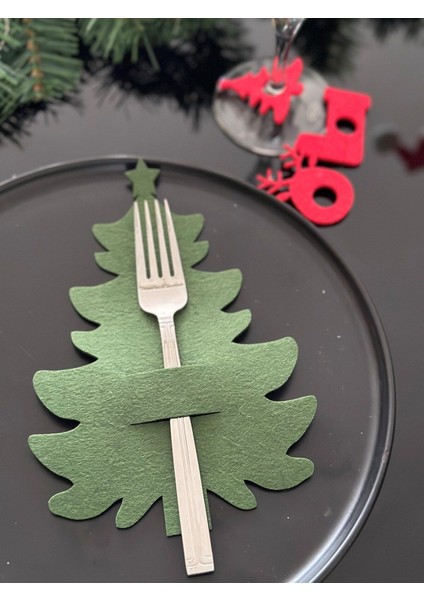 Dekoratif Çam Ağacı Kaşıklık 6 Adet fiyatları