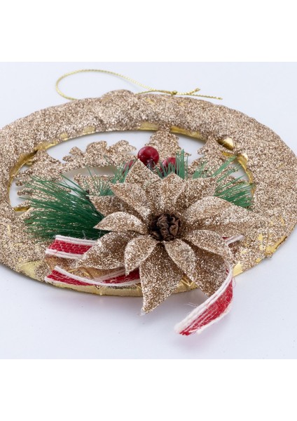 Yılbaşı Süsleri Simli Kapı Süsü