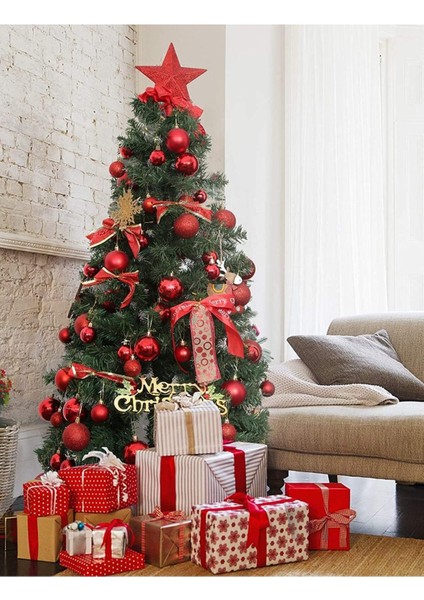 Yılbaşı Yeniyıl Christmas Çam Ağacı Gold Süsü Cici Top 4 cm 6 fırsatları