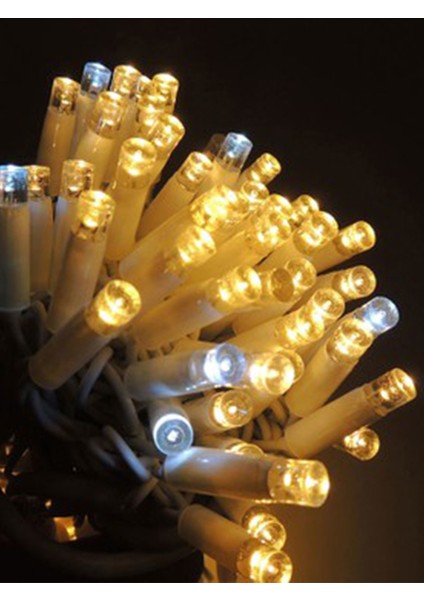 SSDESIGN-Çakarlı IP65 Waterproof Dış Mekan 100 LED 10 Mt. Yılbaşı Parti Organizasyon Eklenen LED Aydınlatma
