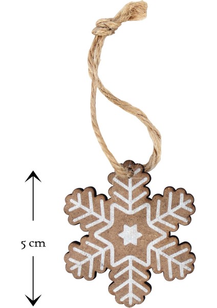 6lı Kar Tanesi 8 cm Yılbaşı Süs fiyatları