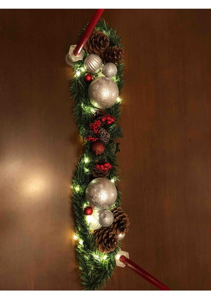 Çam Dalı Garland 5 Metre Uzunluğunda Doğal Görünümlü Dal