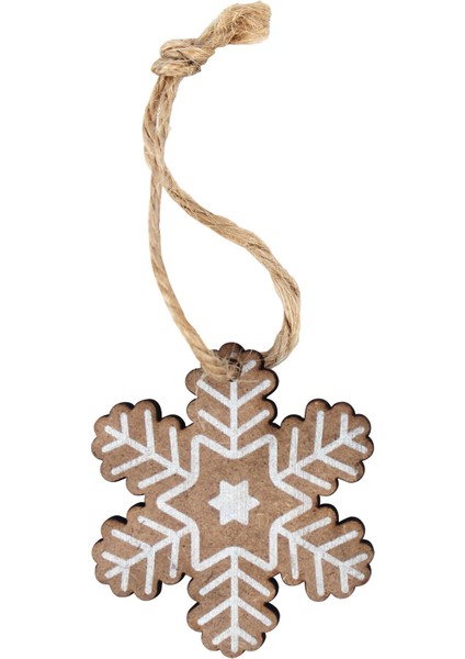 6lı Kar Tanesi 8 cm Yılbaşı Süs modelleri