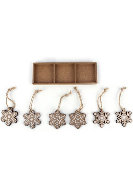 6lı Kar Tanesi 8 cm Yılbaşı Süs indirimleri