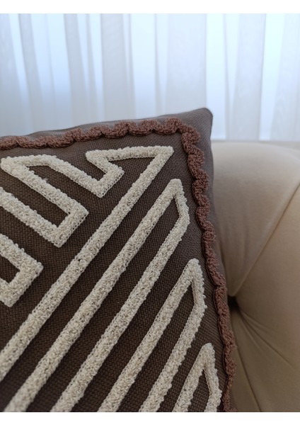 Punch Nakışlı Kırlent Kılıfı | 2'li Takım Kırlent Kılıfı | Geometrik Desenli Kırlent Kılıfı fırsatları