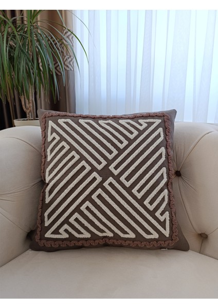 Punch Nakışlı Kırlent Kılıfı | 2'li Takım Kırlent Kılıfı | Geometrik Desenli Kırlent Kılıfı indirimleri