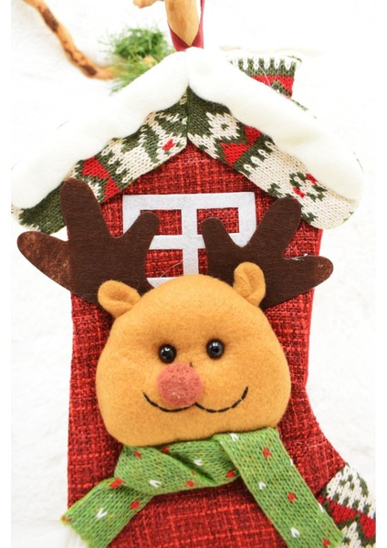 Lüx Noel Çorap Yılbaşı Süsü 25*15CM