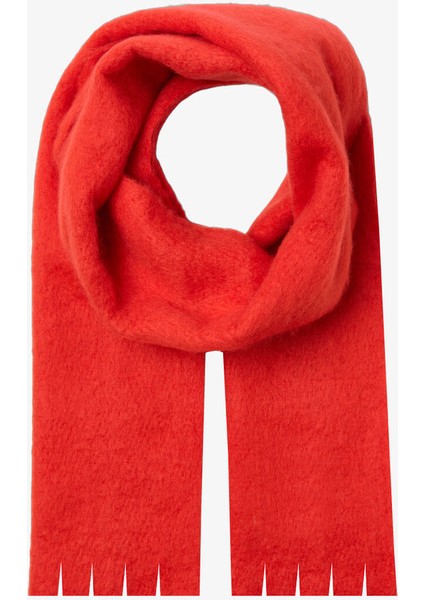 Kadın Polar Atkı Yumuşak Puffy Sıcak Tutan Kalın Renkli Kışlık Şal Uzun Atkı Kaşkol Kadın Omuz Şalı 35 x 195 cm