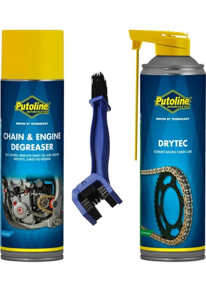 Zincir Temizleme +Yağlama + Fırça 3lü Set