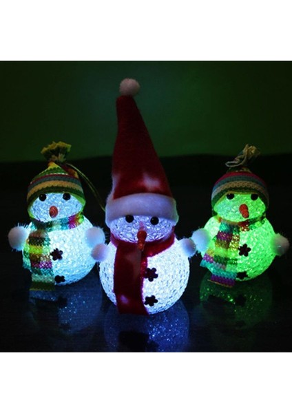 Kristal Pilli Mini Renk Değiştiren Kardan Adam Mini Lamba fiyatları