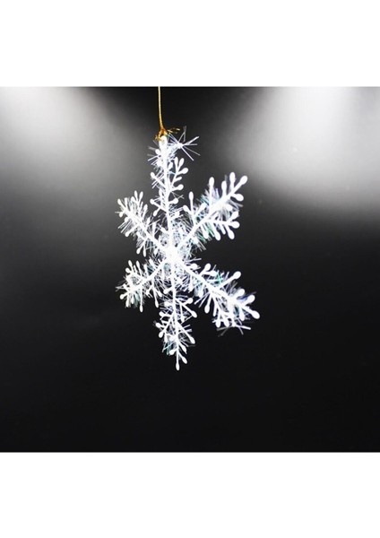 Yılbaşı Süsleri Kar Tanesi 3'lü Yılbaşı Çam Ağaç Süsü