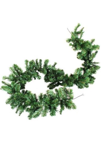 Yılbaşı Dekorasyon Süsleme Dallı Garland 270 cm Çam Dalı Yeşil Garland