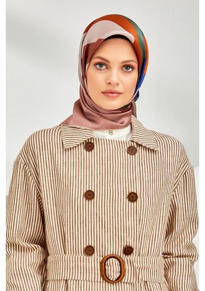 Nostalji Serisi Twill Ipek Eşarp 8301D-82