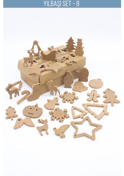 Yılbaşı Süsleri. Yılbaşı Boyama Seti.30 Adet Yılbaşı Süsü. Yılbaşı Ağacı ve Çocuk Odası Süsü.