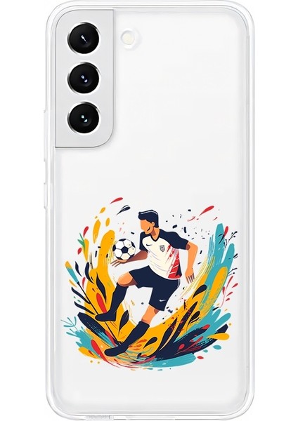 Samsung Galaxy S22 Uyumlu Futbolcu Adam Desenli Silikon Kılıf