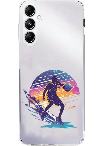 Samsung Galaxy A14 Uyumlu Basketçi Adam Desenli Silikon Kılıf