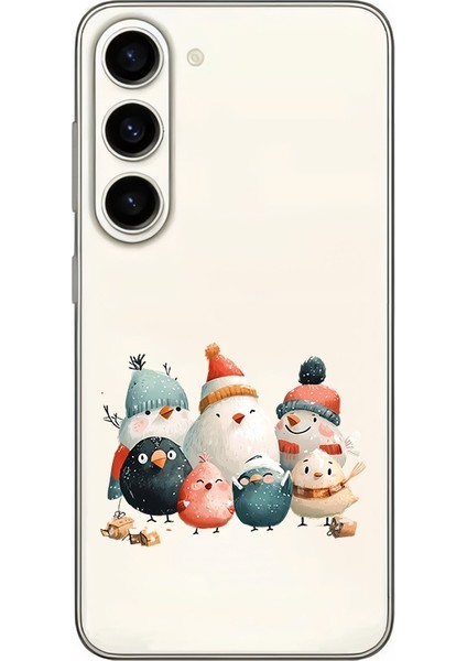 Samsung Galaxy S23 Uyumlu Kardan Aile Desenli Silikon Kılıf