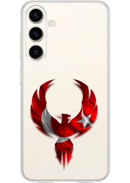 Samsung Galaxy S24 Fe Uyumlu Türk Anka Desenli Silikon Kılıf
