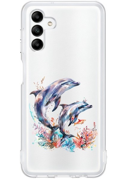 Samsung Galaxy M23 Uyumlu Yunus Aşkı Desenli Silikon Kılıf