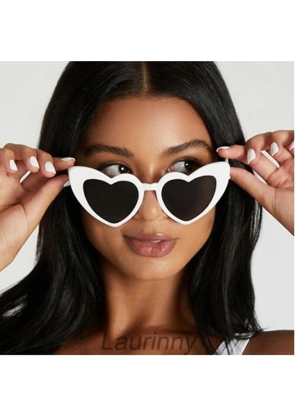 Beyaz Renk Kalp Şekilli Parti Gözlüğü fiyatları