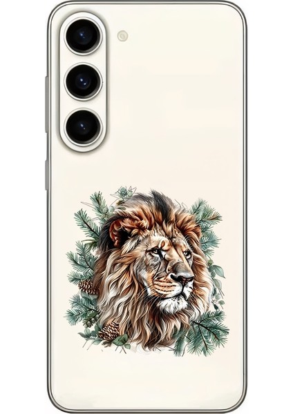 Samsung Galaxy S24 Uyumlu Yüce Aslan Desenli Silikon Kılıf