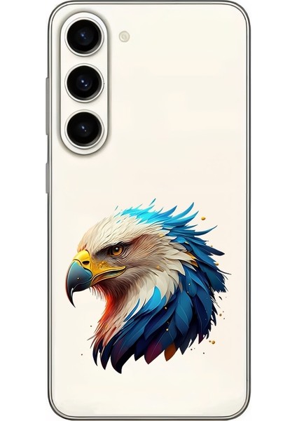 Samsung Galaxy S23 Uyumlu Kartal Gücü Desenli Silikon Kılıf