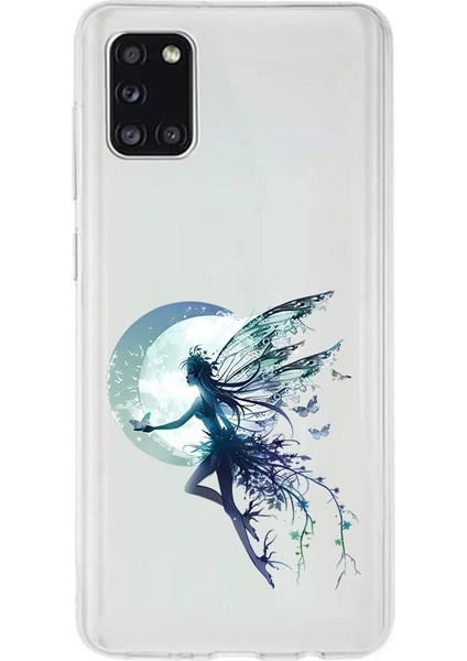 Samsung Galaxy A31 Uyumlu Ay Perisi Desenli Silikon Kılıf
