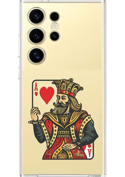 Samsung Galaxy S23 Ultra Uyumlu Kupa Kralı Desenli Silikon Kılıf