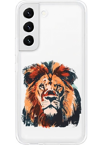 Samsung Galaxy S22 Uyumlu Asil Aslan Gücü Desenli Silikon Kılıf