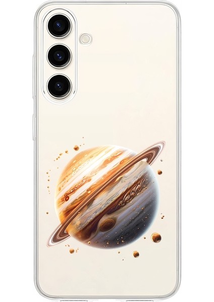 Samsung Galaxy S23 Fe Uyumlu Jüpiter Gezegeni Desenli Silikon Kılıf