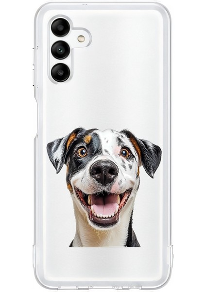 Samsung Galaxy M13 Uyumlu Sevimli Köpek Desenli Silikon Kılıf
