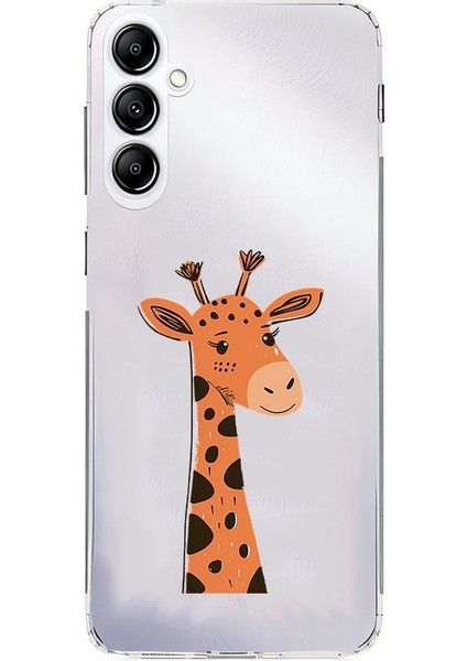 Samsung Galaxy A24 Uyumlu Sevimli Zürafa Desenli Silikon Kılıf