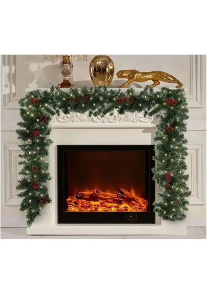 Yılbaşı Dekorasyon Süsleme Çam Garland 270 cm 240 Dal fiyatları