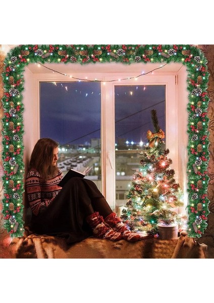 Yılbaşı Dekorasyon Süsleme Çam Garland 270 cm 240 Dal modelleri
