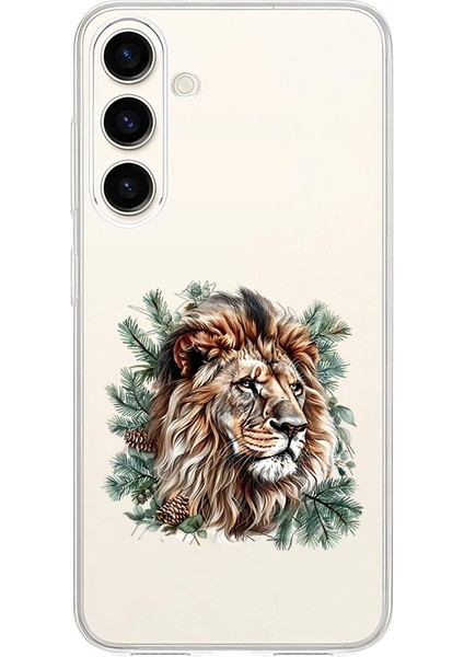 Samsung Galaxy S23 Fe Uyumlu Yüce Aslan Desenli Silikon Kılıf