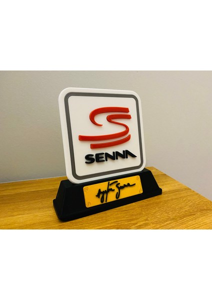 Ayrton Senna Temalı Dekoratif Masa Üstü Standı