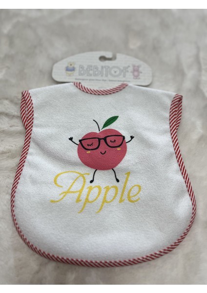 014 Bebek Mama Önlüğü Muşambalı Desenli