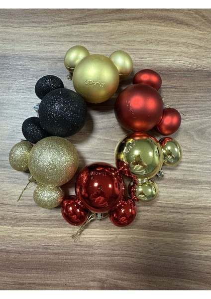 Lisanslı Mickey Mouse Yılbaşı Süsleri 6 Adet
