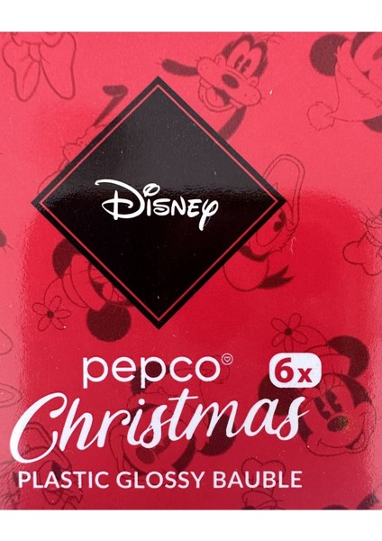 Lisanslı Mickey Mouse Yılbaşı Süsleri 6 Adet modelleri