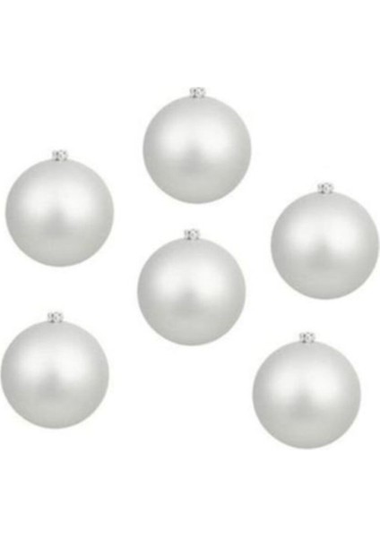 Gümüş Renk 30 Adet Yılbaşı Çam Ağacı Süs 4 cm