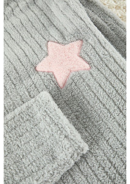 Kadın Bisiklet Yaka Boru Paça Uzun Kol Yıldız Nakışlı Çizgili Kışlık Wellsoft Örme Pijama Takımı fiyatları