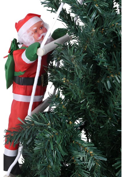 Merdivene Tırmanan Noel Baba 3 Lü Küçük Boy