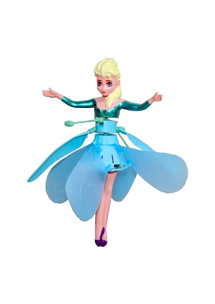 Sihirli Peri Uçan Peri Mavi Sensörlü Işıklı Hareket Sensörlü