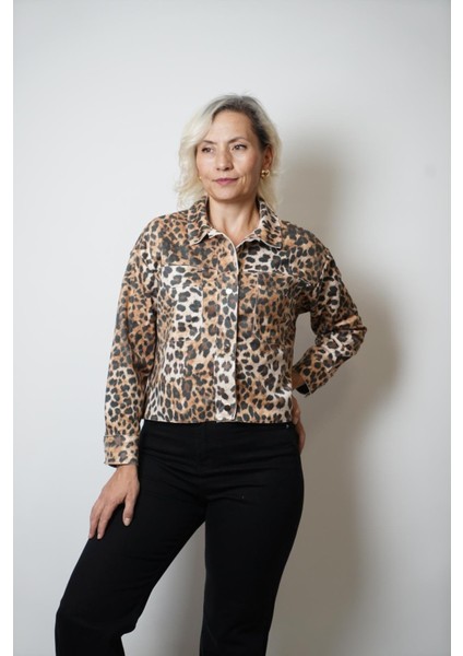 Leopar Baskı Süet Ceket fırsatları